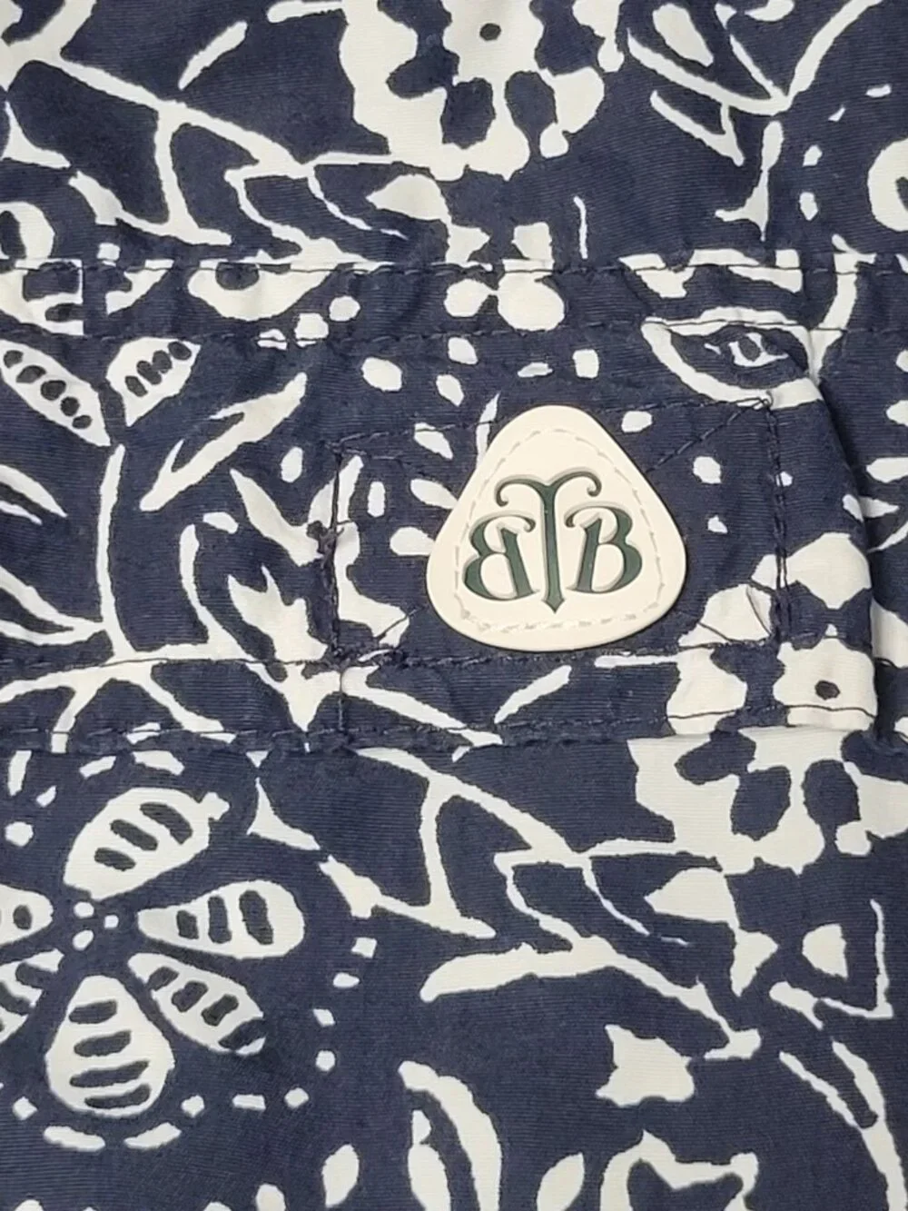Brooks Brothers XL Swim Trunks Blue Floral Lined Beach Shorts Mens